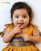 Newborn Kalyani Cotton Cotton Traditional Dress - Mustard LF2052
