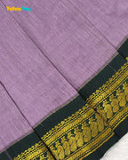 Newborn Kalyani Cotton Cotton Traditional Dress – Lilac Black Zari Frock LF2051