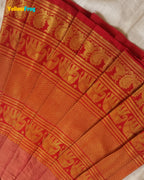 Girls Terracotta Red Kalyani Cotton Gown - PG749