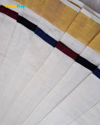 Madras Checks Kasavu Cotton Pavadai for Girls - Pure Cotton Set PPP2192