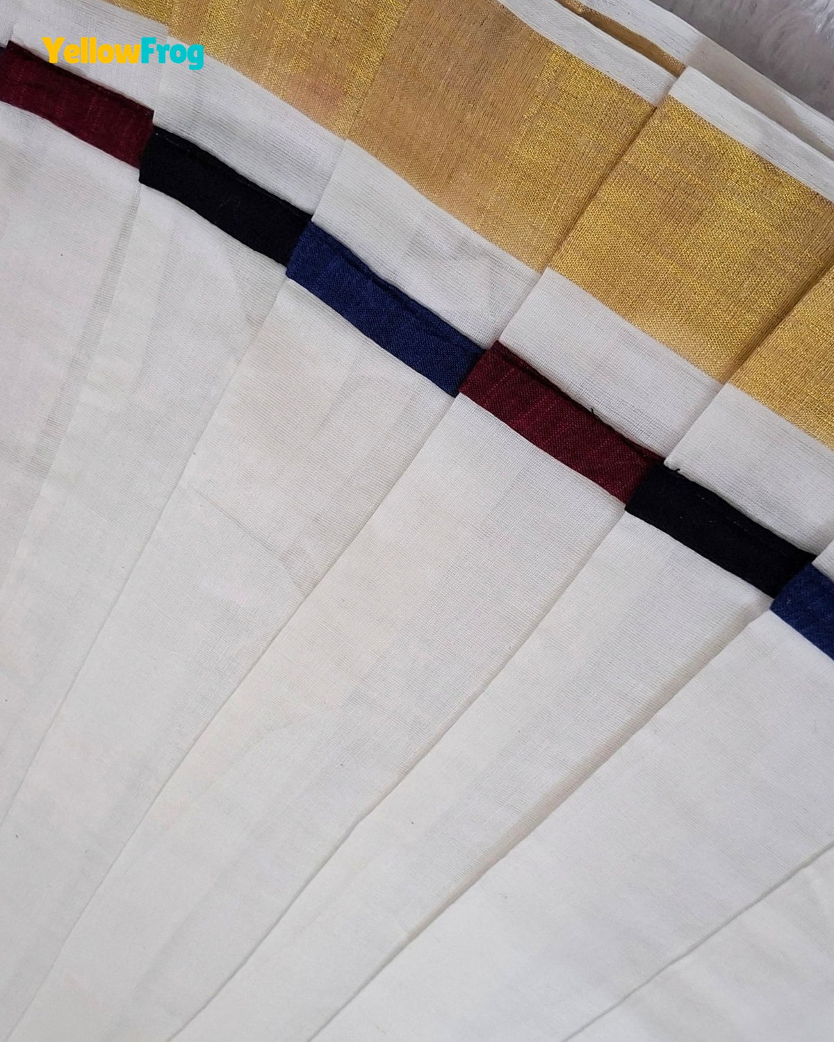 Madras Checks Kasavu Cotton Pavadai for Girls - Pure Cotton Set PPP2192