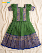 Girls Narayanpet Cotton Pattu Pavadai - PPP2196