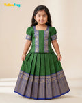 Girls Narayanpet Cotton Pattu Pavadai - PPP2196