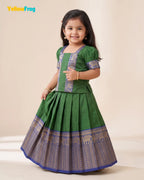 Girls Narayanpet Cotton Pattu Pavadai - PPP2196
