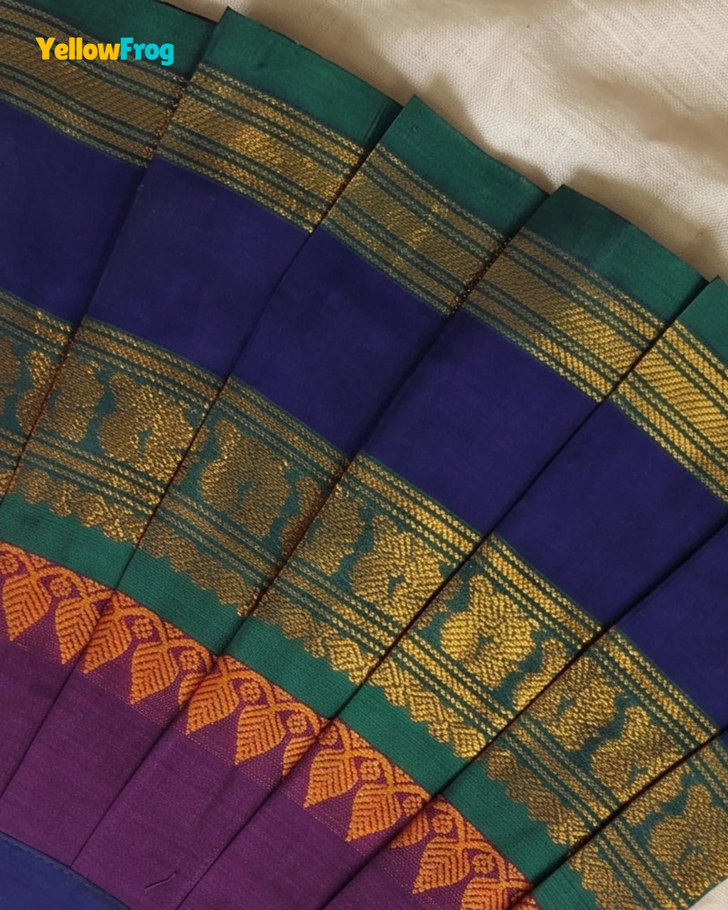 Newborn Voilet Chettinad Cotton Traditional Frock- LF2083