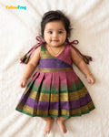 Newborn Onion Pink Chettinad Cotton Traditional Frock- LF2082