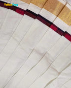 Madras Checks Kasavu Cotton Pavadai for Girls - Pure Cotton Set PPP2197